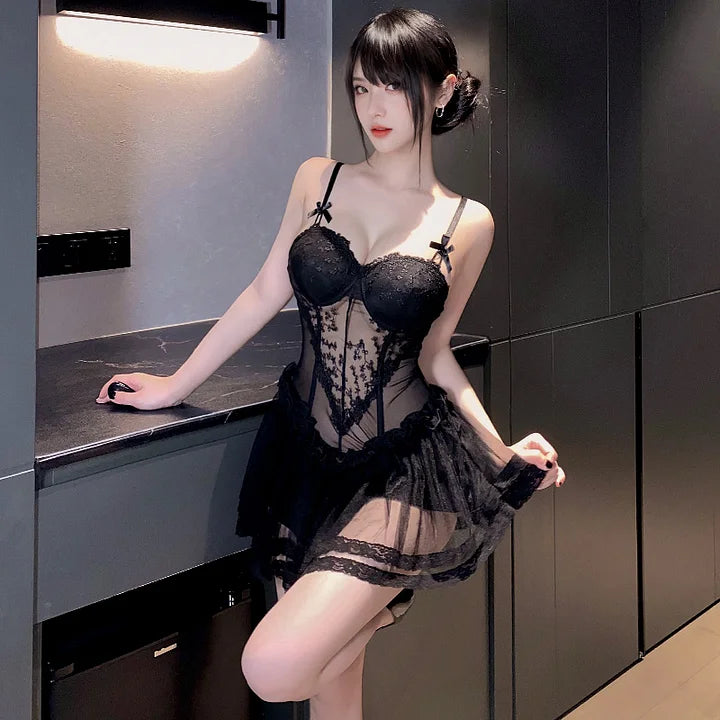 Underwire Lace Corset Dress