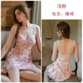 Floral Sheer Mesh Robe Sleepwear Set