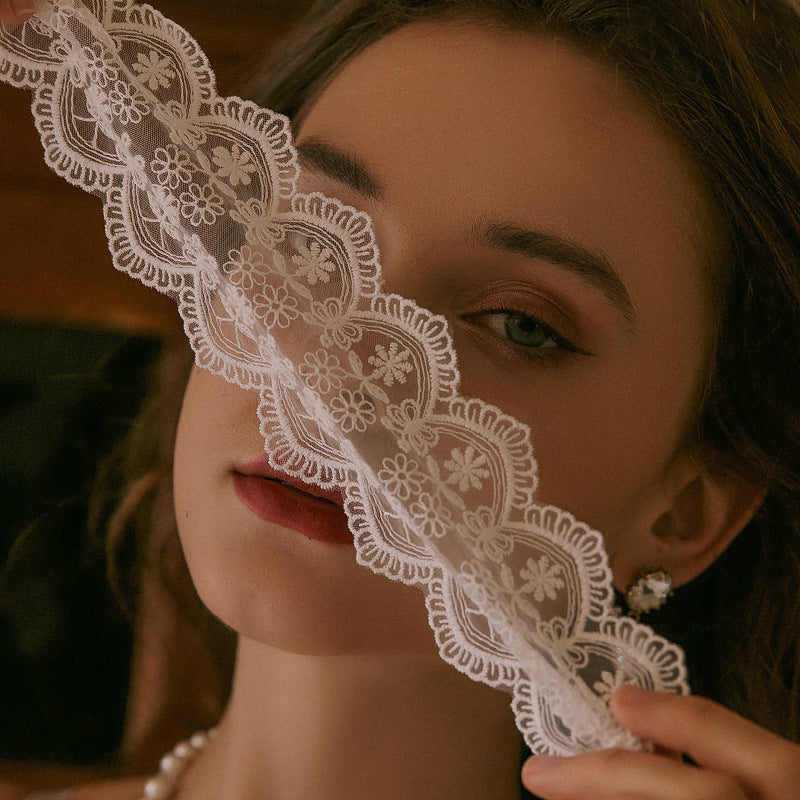 Lace eye mask ribbon